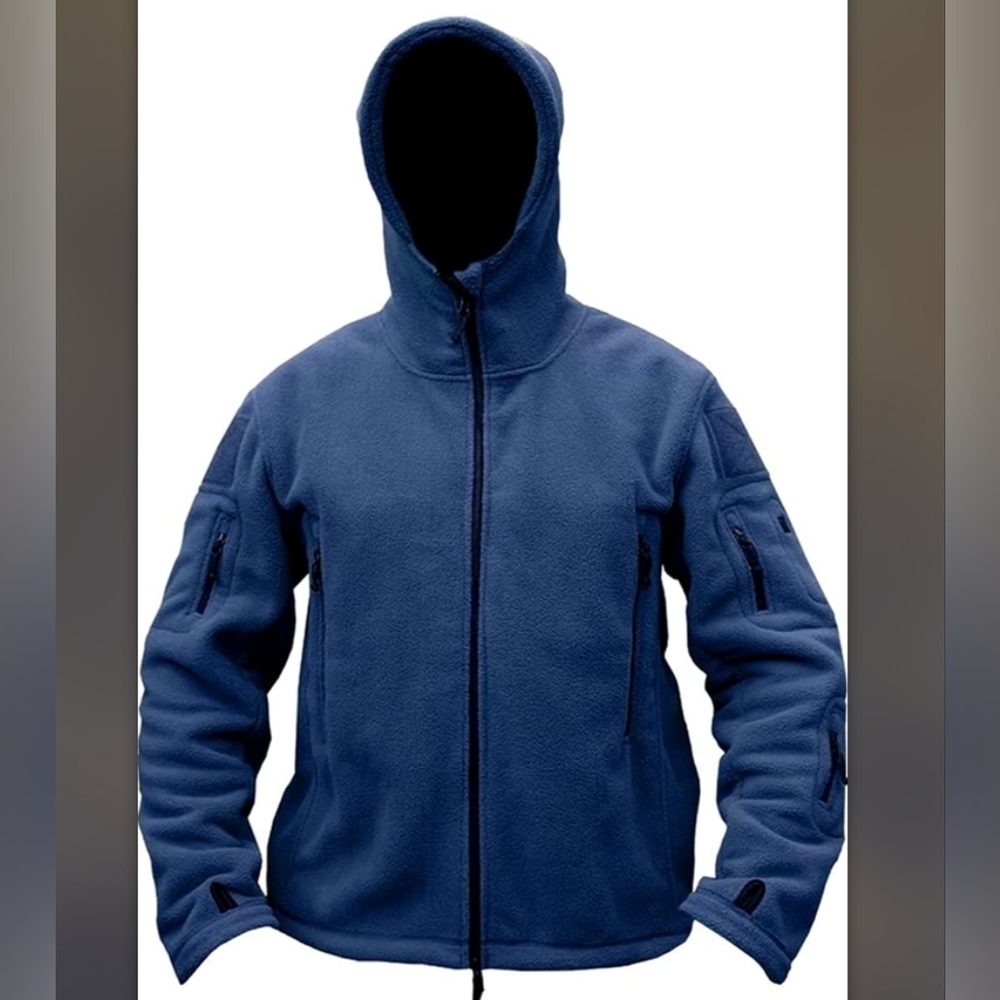 New Men's Warm Military Tactical Sport Fleece Hoodie Jacket